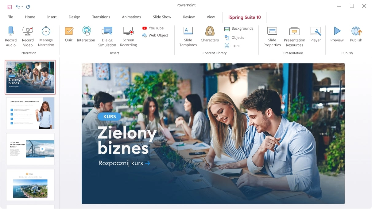 iSpring Suite - tworzenie e-learningu z PowerPointa