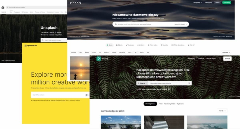 Integracja z darmowymi bankami zdjęć